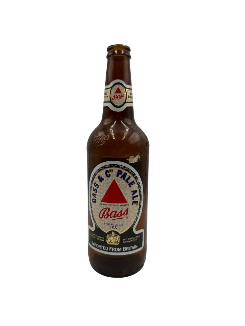 Bass & Co’s Pale Ale Beer Bottle England’s First Trademark Import From Britain